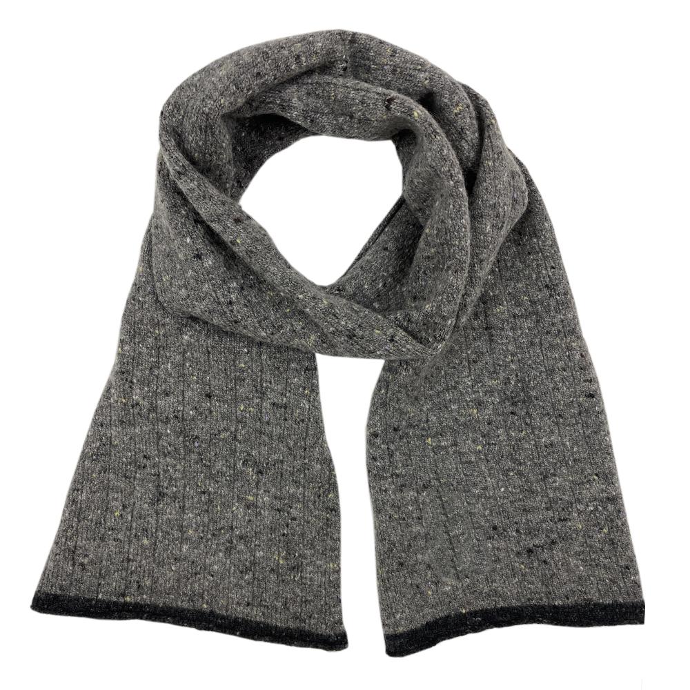 lambswool and cashmere scarf grey fleck.jpg